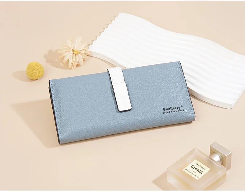Baellerry Women's Fashion Short Wallet Premium PU Leather with Cell Phone Pocket And Zipper Card Holders
