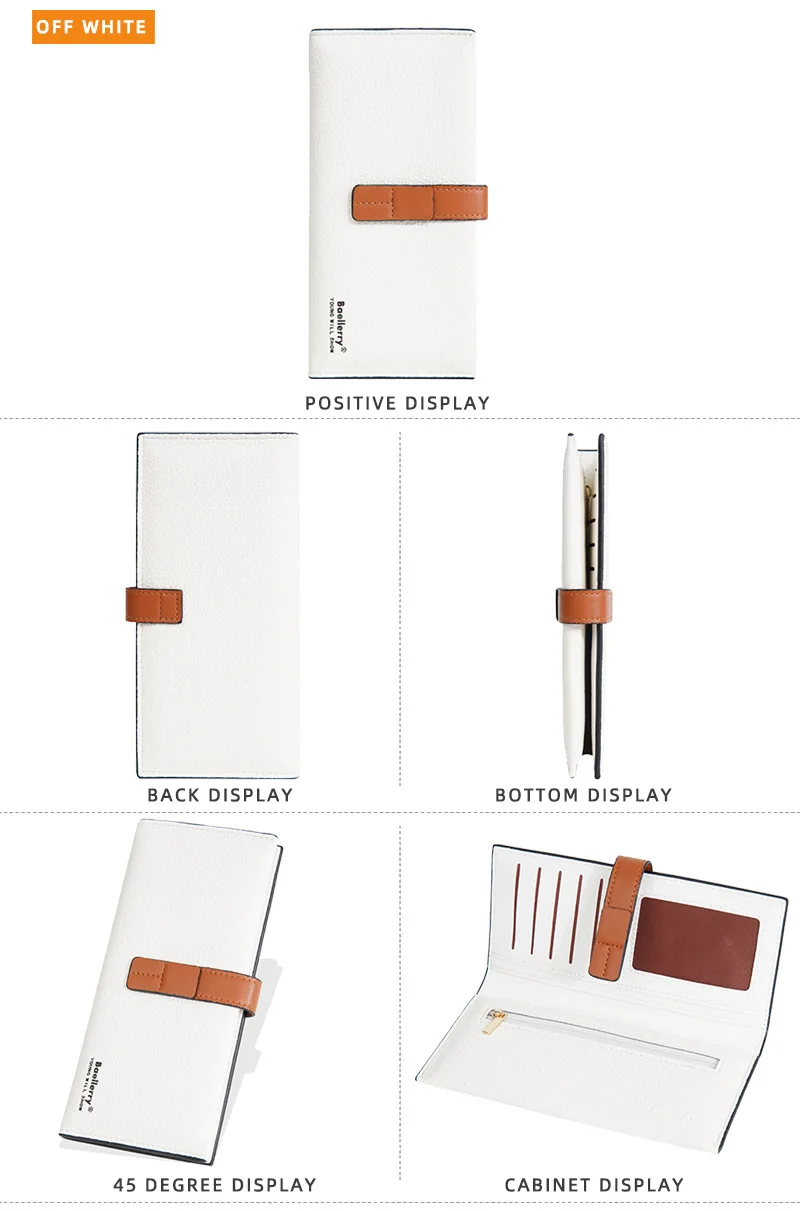 Baellerry Women's Fashion Short Wallet Premium PU Leather with Cell Phone Pocket And Zipper Card Holders
