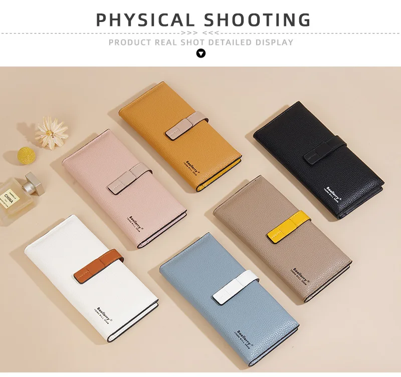 Baellerry Women's Fashion Short Wallet Premium PU Leather with Cell Phone Pocket And Zipper Card Holders