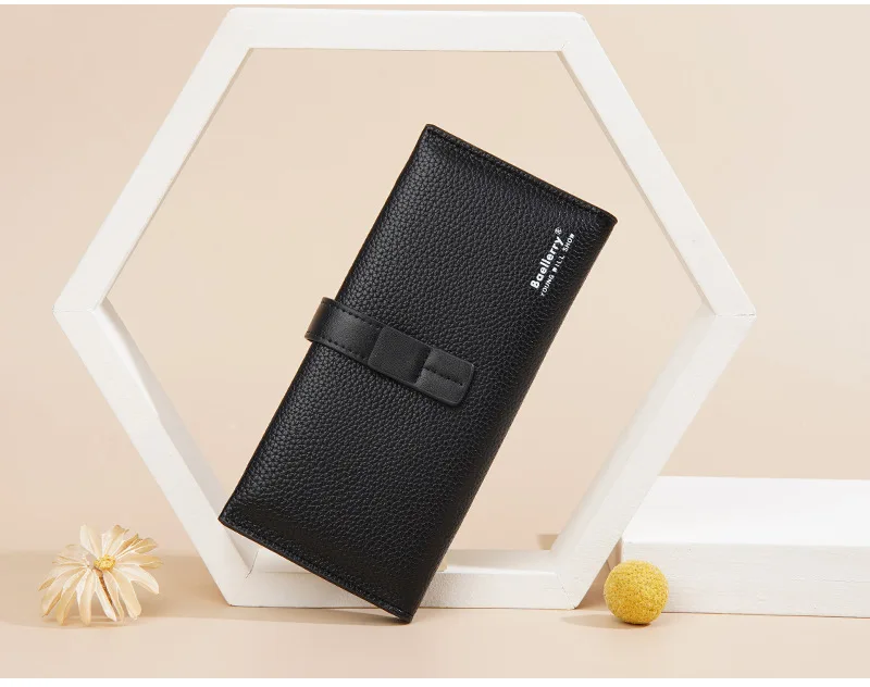 Baellerry Women's Fashion Short Wallet Premium PU Leather with Cell Phone Pocket And Zipper Card Holders