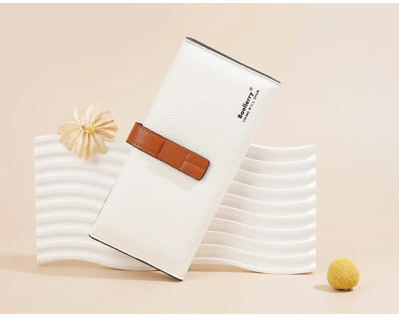 Baellerry Women's Fashion Short Wallet Premium PU Leather with Cell Phone Pocket And Zipper Card Holders