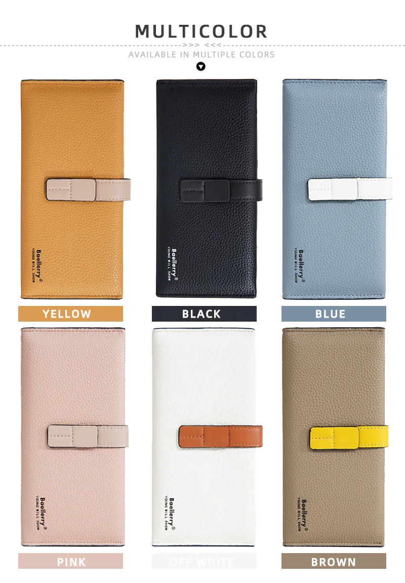 Baellerry Women's Fashion Short Wallet Premium PU Leather with Cell Phone Pocket And Zipper Card Holders