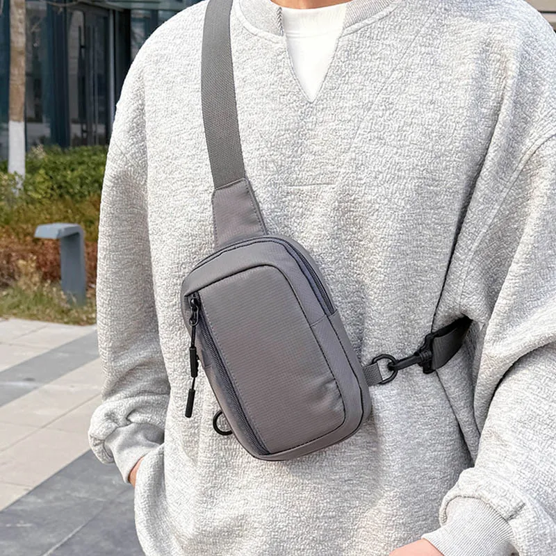 New Chest Bag for Men and Women's Leisure, Fitness, Sports, Crossbody Bag, Chest Bag, Casual Men's Bag, Large Capacity Bag Trend