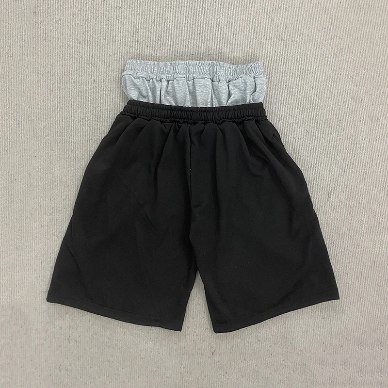 Summer Fashion Trend AK Printed Shorts Fake Two-Piece Double Waistband Casual Versatile Loose Five-Quarter Pants