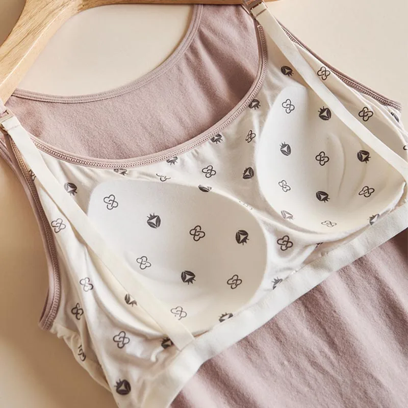 Maternity Modal Cotton Nursing Camisole Maternity Summer Nursing Tank Top Breastfeeding Loungewear Postpartum Recovery Wear
