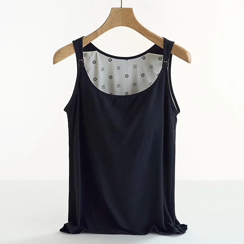 Maternity Modal Cotton Nursing Camisole Maternity Summer Nursing Tank Top Breastfeeding Loungewear Postpartum Recovery Wear