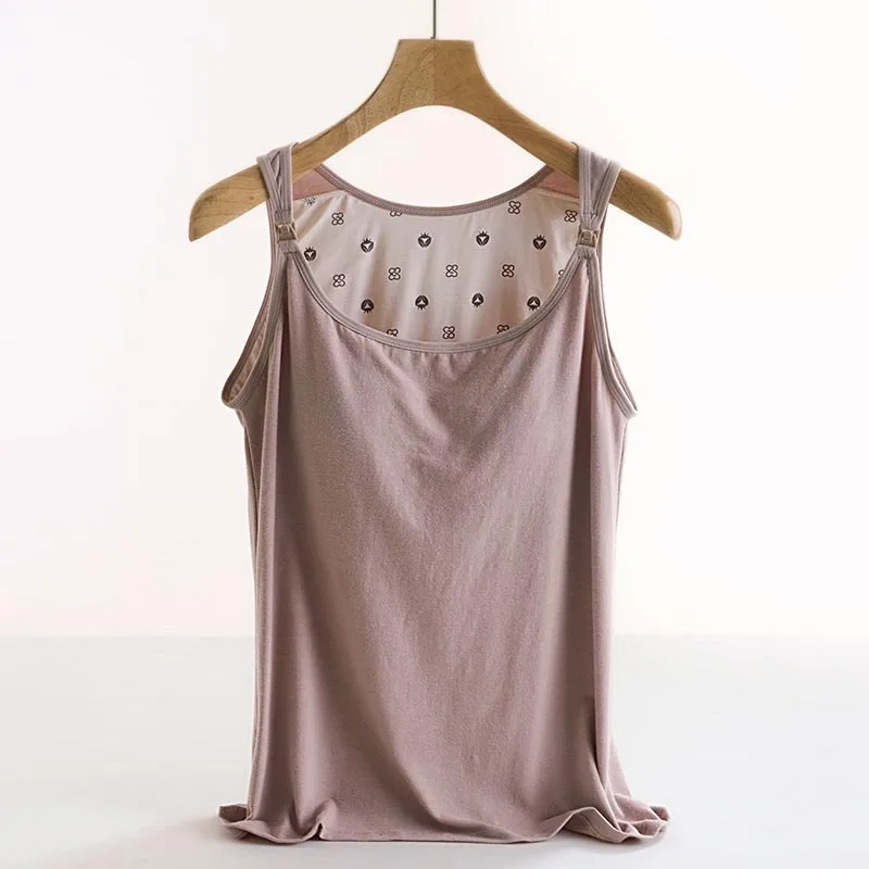 Maternity Modal Cotton Nursing Camisole Maternity Summer Nursing Tank Top Breastfeeding Loungewear Postpartum Recovery Wear