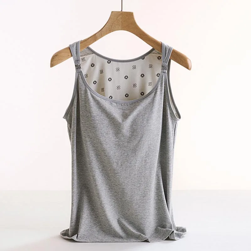 Maternity Modal Cotton Nursing Camisole Maternity Summer Nursing Tank Top Breastfeeding Loungewear Postpartum Recovery Wear