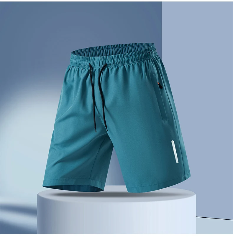 New Men's Plus Size Casual Sports Shorts Summer Quick Dry Breathable Drawstring 5-Inch Athletic Shorts for Running Gym Workout