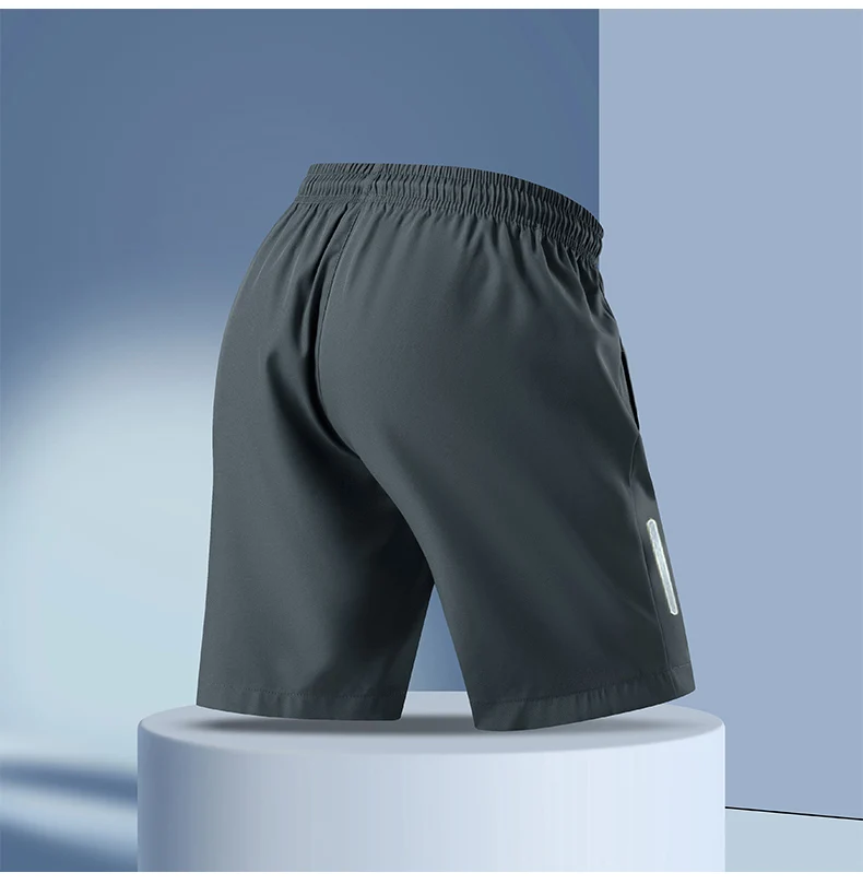 New Men's Plus Size Casual Sports Shorts Summer Quick Dry Breathable Drawstring 5-Inch Athletic Shorts for Running Gym Workout