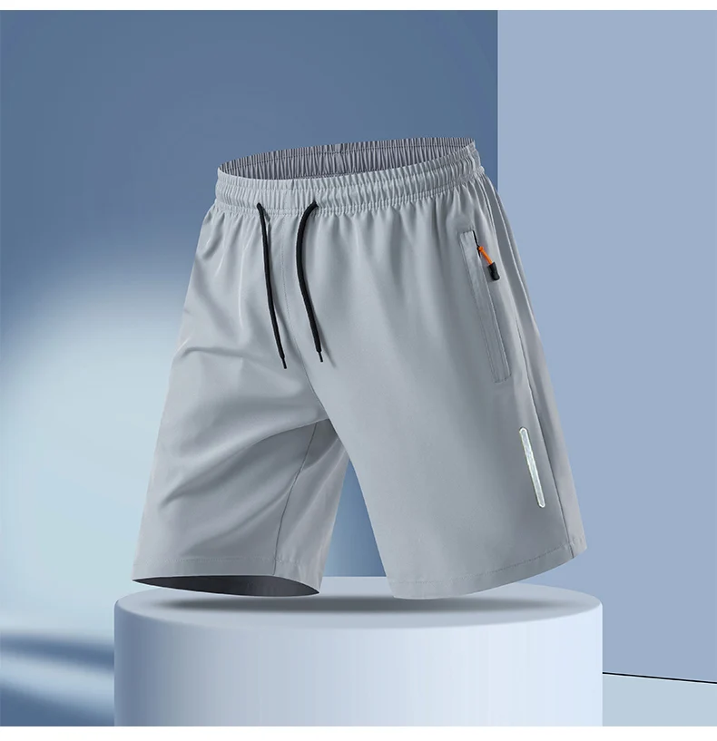 New Men's Plus Size Casual Sports Shorts Summer Quick Dry Breathable Drawstring 5-Inch Athletic Shorts for Running Gym Workout