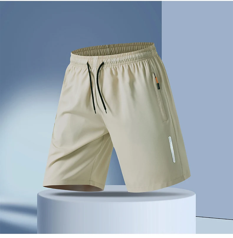 New Men's Plus Size Casual Sports Shorts Summer Quick Dry Breathable Drawstring 5-Inch Athletic Shorts for Running Gym Workout