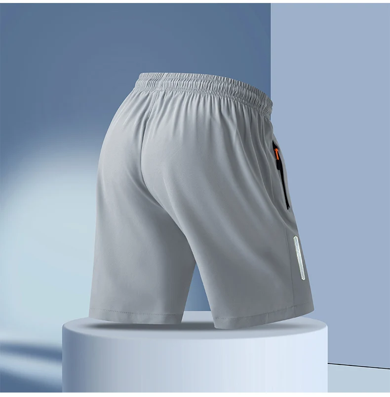 New Men's Plus Size Casual Sports Shorts Summer Quick Dry Breathable Drawstring 5-Inch Athletic Shorts for Running Gym Workout