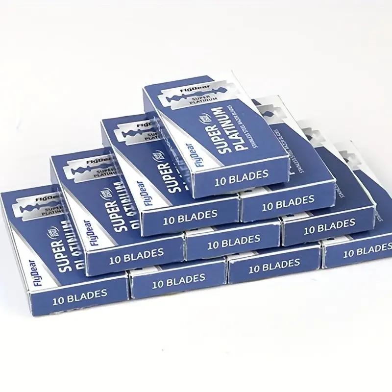 Wholesale 100PCS Stainless Steel Material Durable Barber Shaving Blade Double Edge Safety Razor Extra Stainless Blades