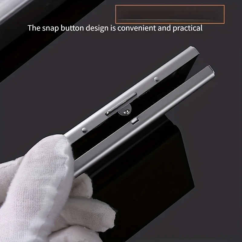 Customized Name/Logo Card Holder Wallet Minimalist Slim Metal RFID Blocking Card Protector Pop Up Credit Card Wallets for Men
