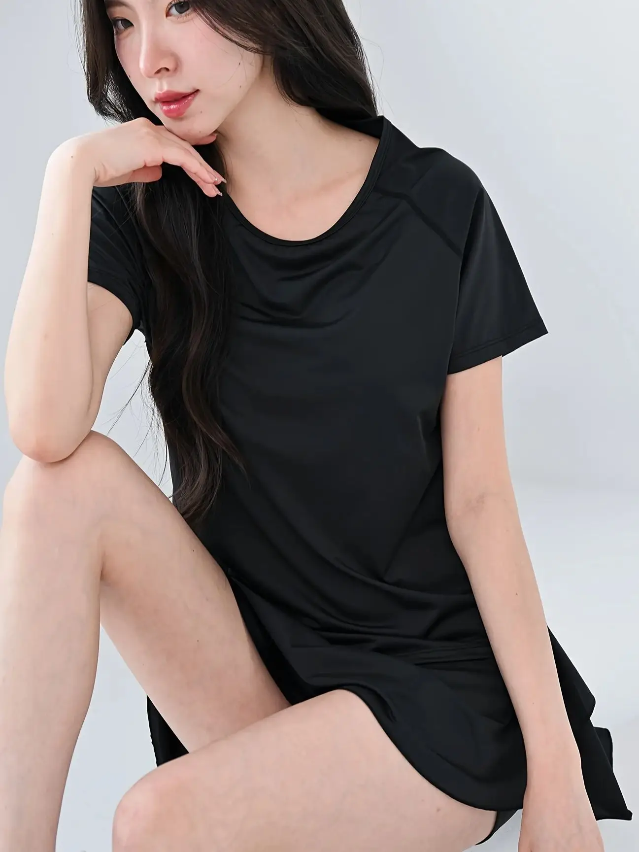 2026 New Summer Back Mesh Fitness Short Sleeve Outdoor Running Breathable Quick-Dry Sports T-Shirt Women