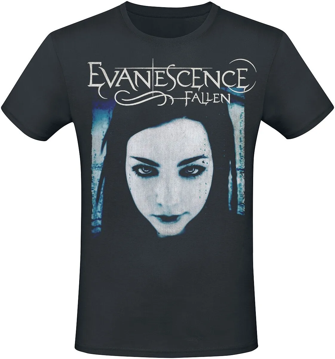 Evanescence Band Fallen Amy Lee Double Sided T Shirt, 100% Cotton Casual Neutral Tee, Gothic Metal Streetwear for Men Women