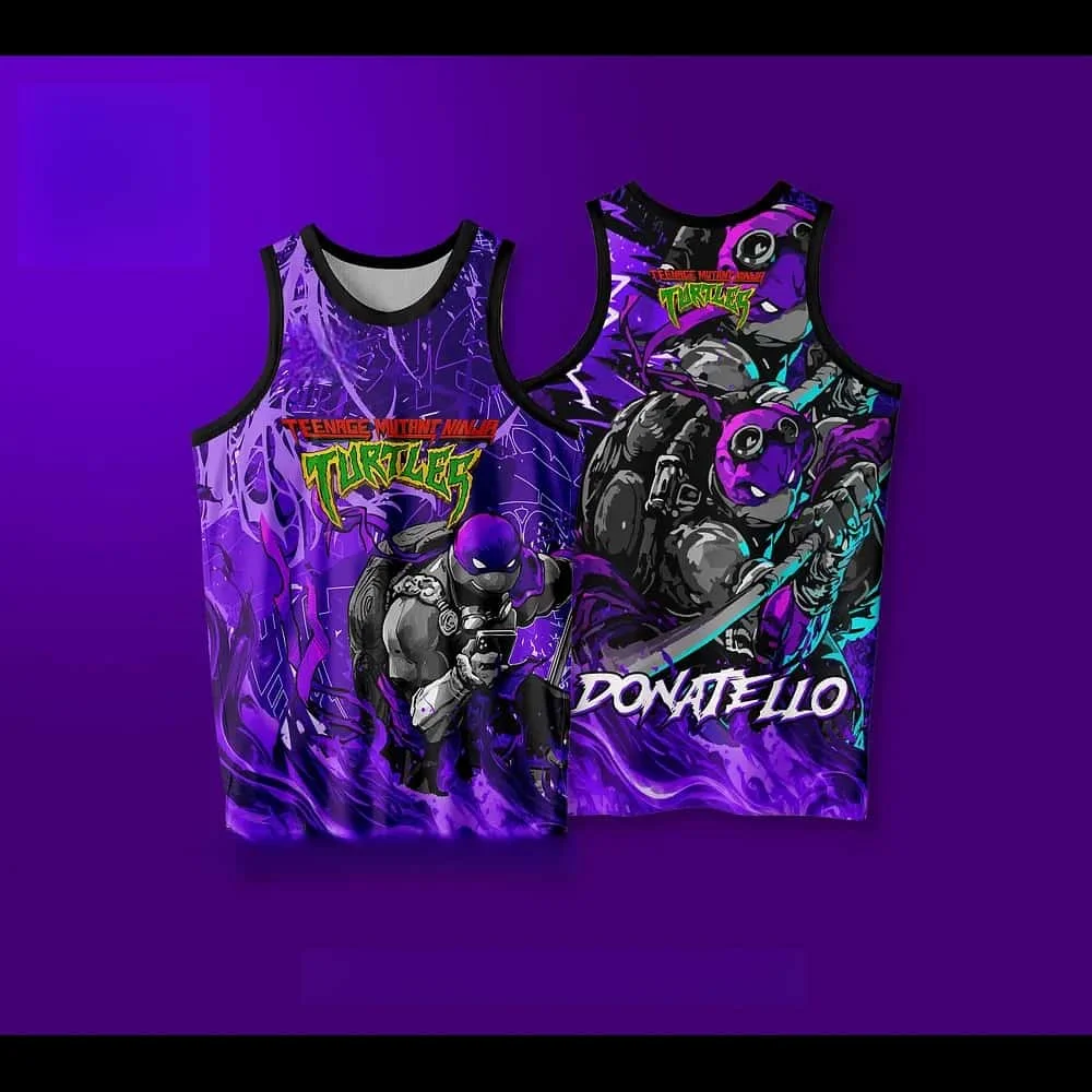Summer New # Teenage Mutant Ninja Turtles # Four Brothers Creative Basketball Sports Tank Top Adult/Children's Casual Tank Top