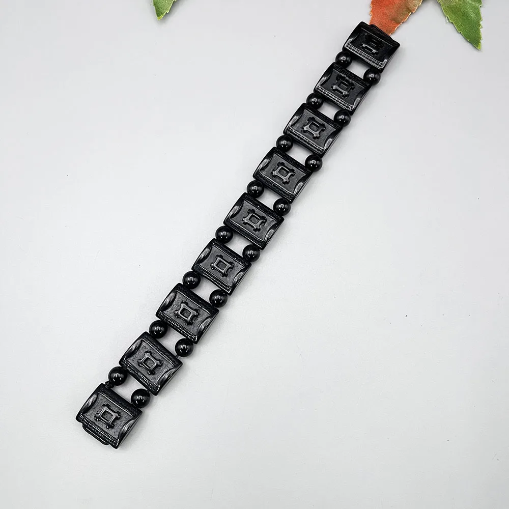 NJ138 NEW CHETKI Black Bead Block Combination Folding Rotating Fingertips For Stress Relief Prayer Meditation Rosary Gift
