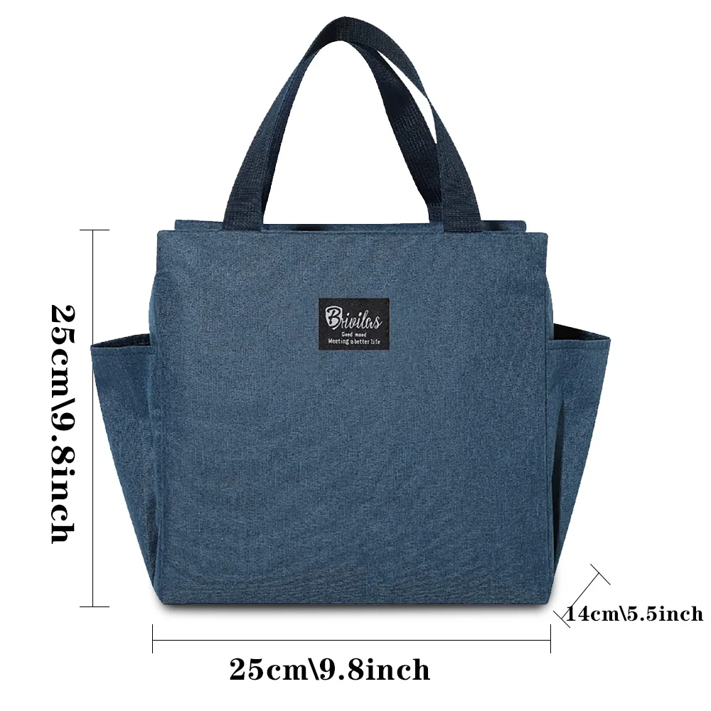 1PCs Fresh Cooler Bags Waterproof Nylon Portable Zipper Thermal Oxford Lunch Bags for Women Convenient Lunch Box Tote Food Bags