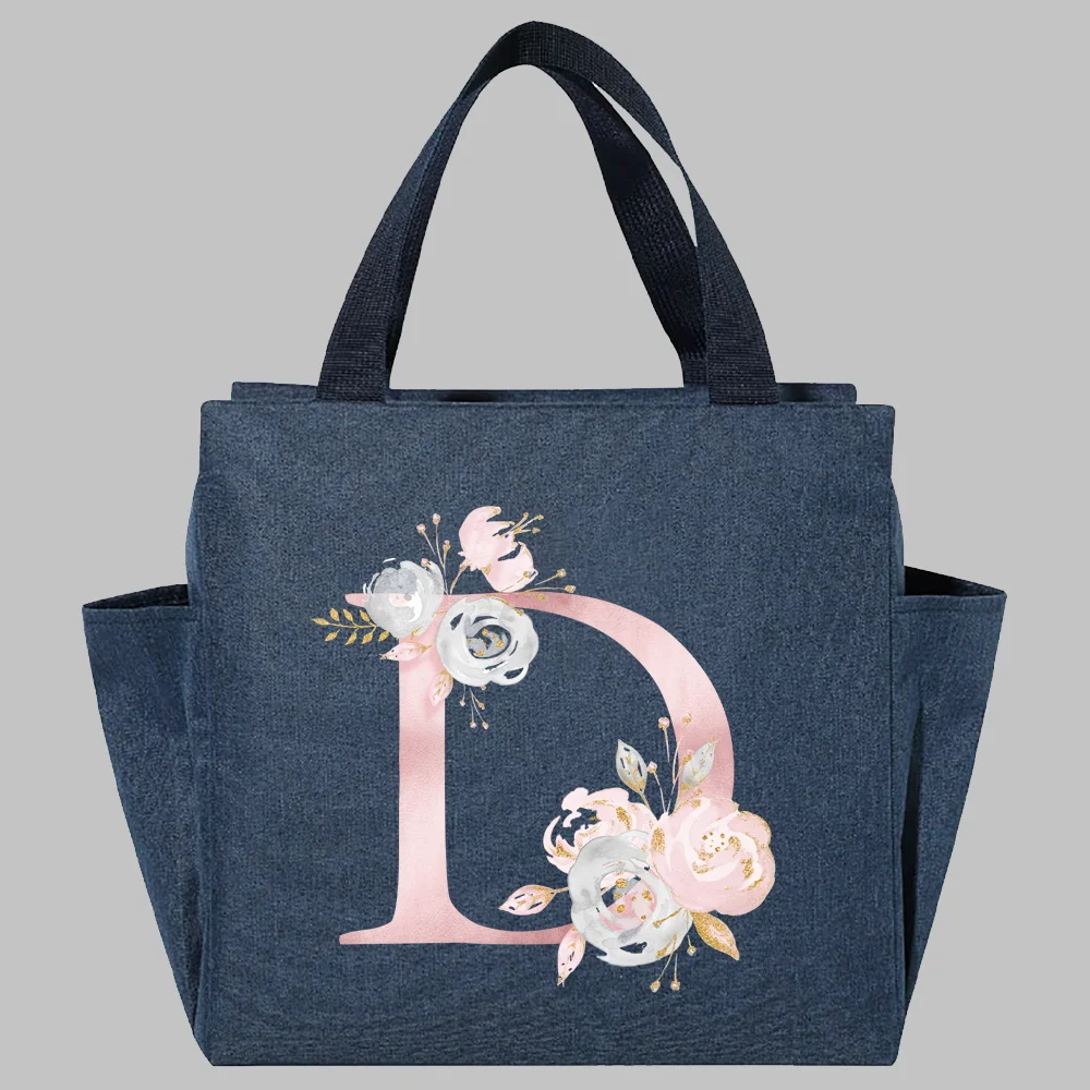 1PCs Fresh Cooler Bags Waterproof Nylon Portable Zipper Thermal Oxford Lunch Bags for Women Convenient Lunch Box Tote Food Bags