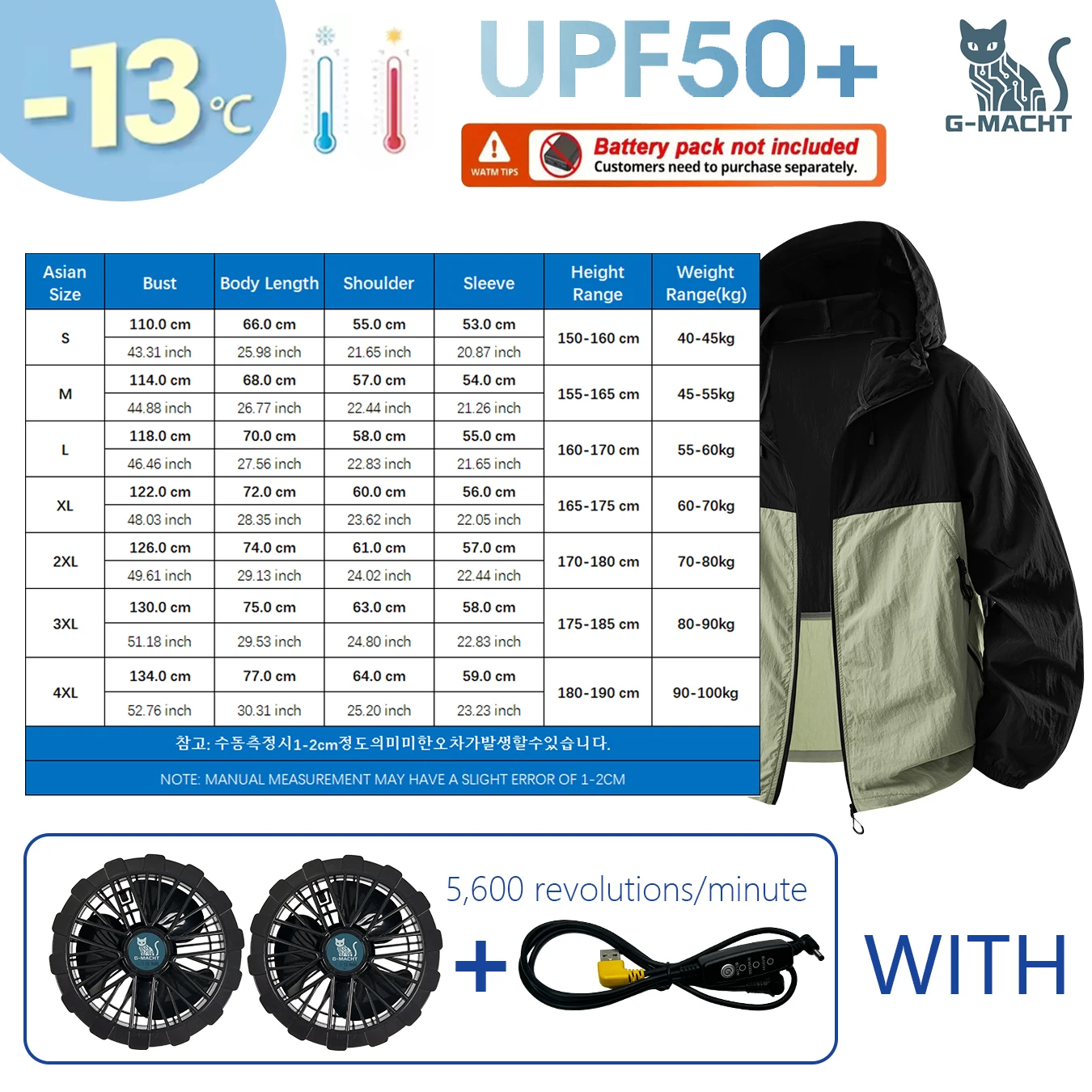 Couple Summer Cooling Fan Vest, Breathable Heat-Resistant Air Conditioned Sleeveless Workwear for Outdoor Use(Not Power)