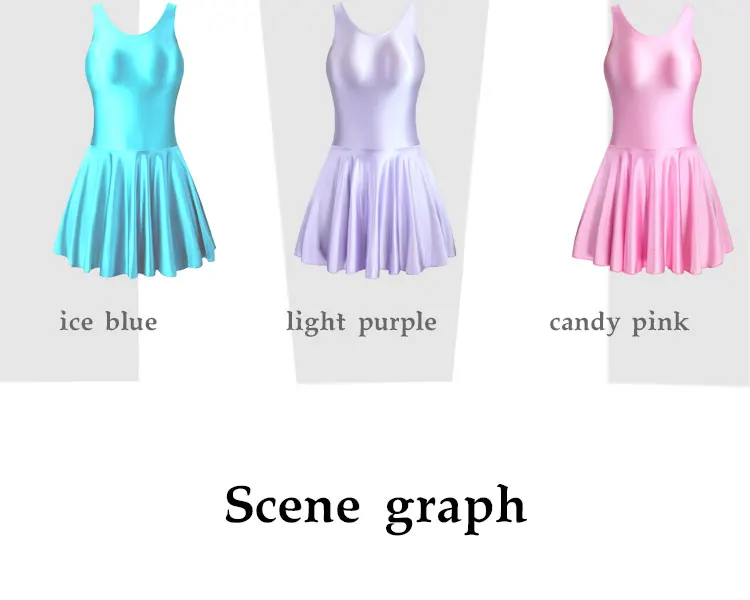 Women Dress Glossy Stretchy Sleeveless Pink Tank Dresses Solid Athletic Tennis Dress Black Swimwear Beachr Nightgown Pajamas