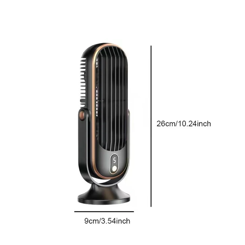 New Upgraded Large Battery Dual Motor Portable Fashion Desk Fan, Office, Travel, Camping, Outdoor RV Portable USB Fan
