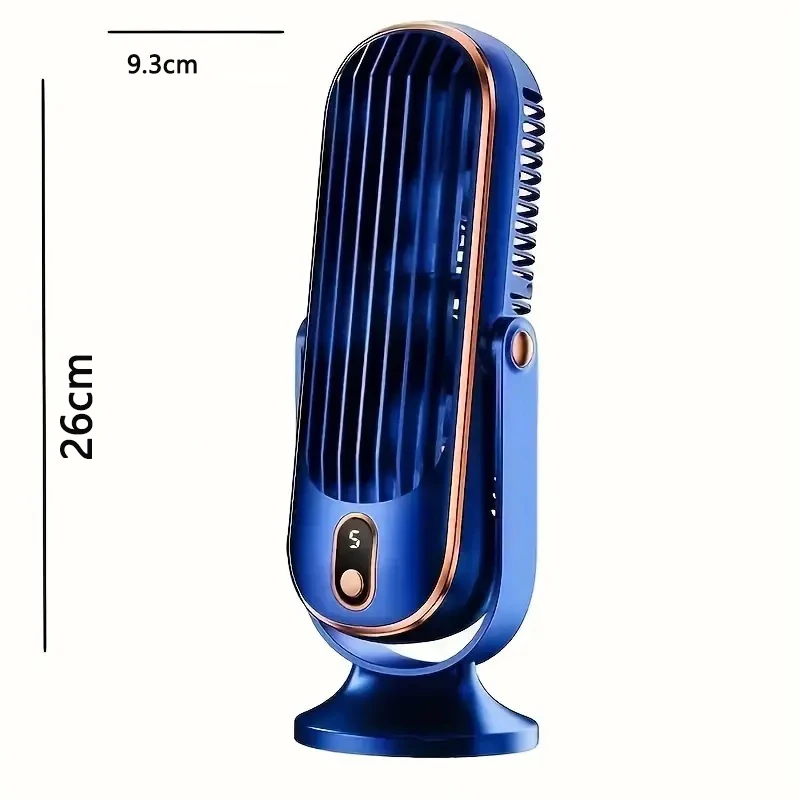 New Upgraded Large Battery Dual Motor Portable Fashion Desk Fan, Office, Travel, Camping, Outdoor RV Portable USB Fan