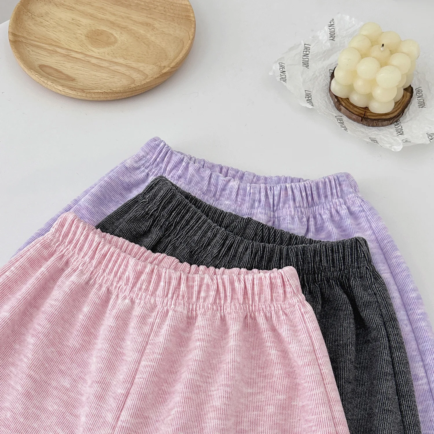 Children's Set 2026 Girls' Spring and Autumn Korean Edition Soft Sticky Fake Two piece Top+Wide Leg Pants Casual Set