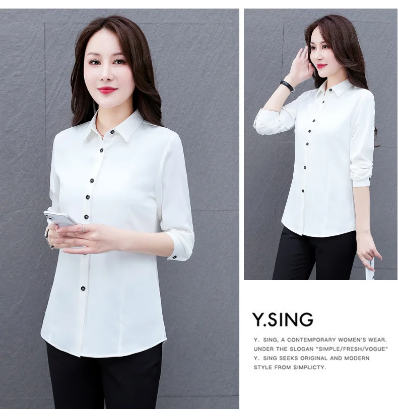 New Women'S Spring And Autumn Collar Long Sleeved Top Fashionable And Versatile Medium To Long Loose Casual Cardigan Shirt