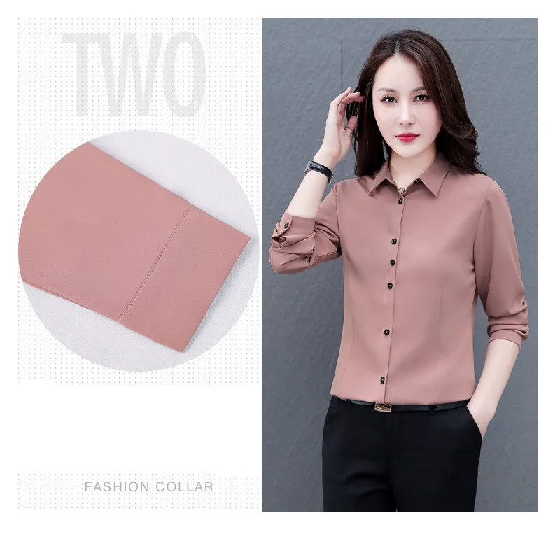 New Women'S Spring And Autumn Collar Long Sleeved Top Fashionable And Versatile Medium To Long Loose Casual Cardigan Shirt