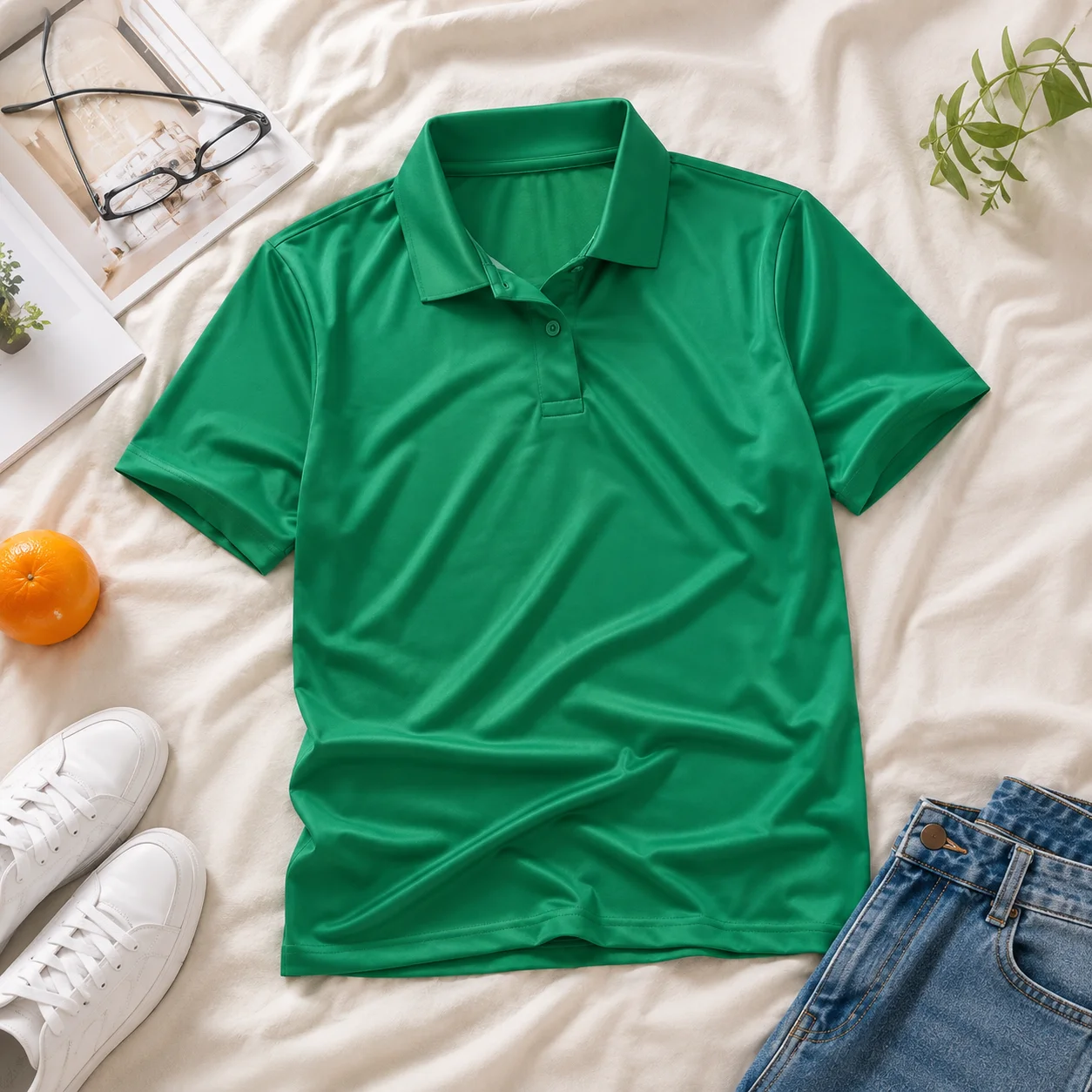 Women Solid Color Polo Shirt Summer Casual Cool Feeling Antibacterial Tops Breathable Short-sleeved Lapel Slim Fit 2025 Clothes