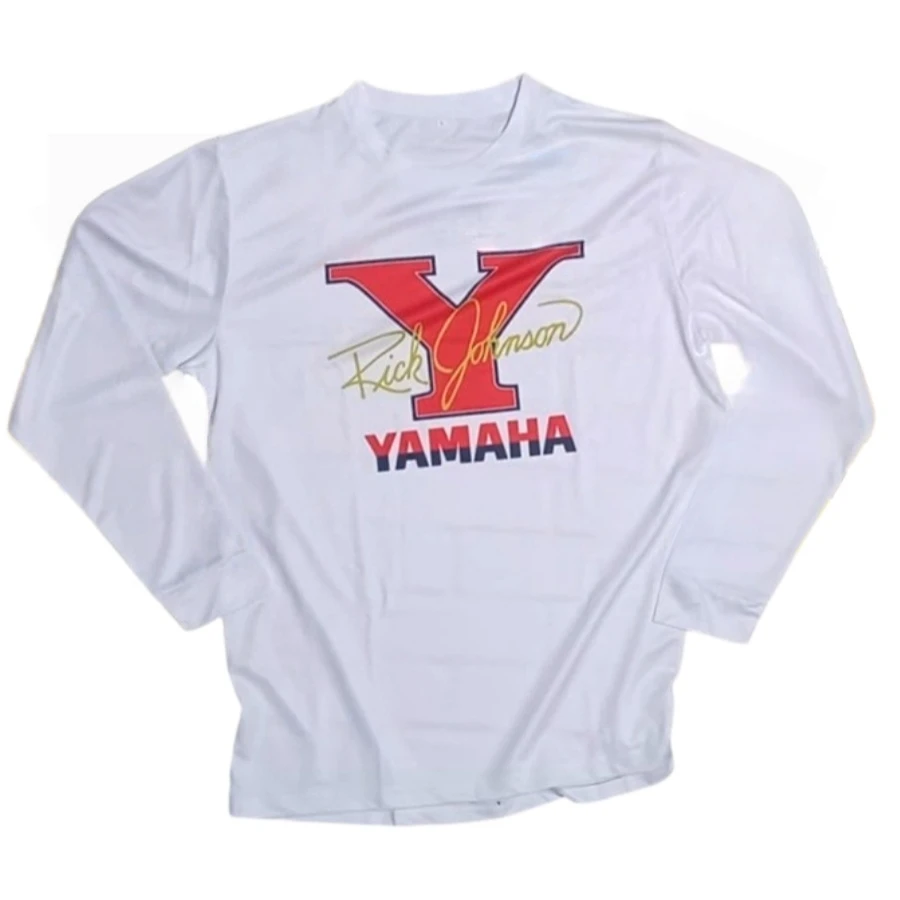 Vintage Commemorative YAMAHA Off-road Riding Jacket Unisex Plus Size Summer Breathable Quick-drying Long-sleeve Sports T-shirt
