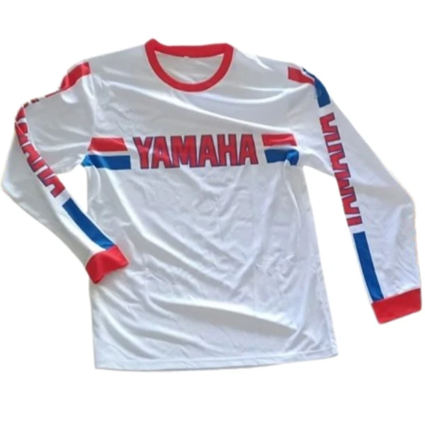 Vintage Commemorative YAMAHA Off-road Riding Jacket Unisex Plus Size Summer Breathable Quick-drying Long-sleeve Sports T-shirt