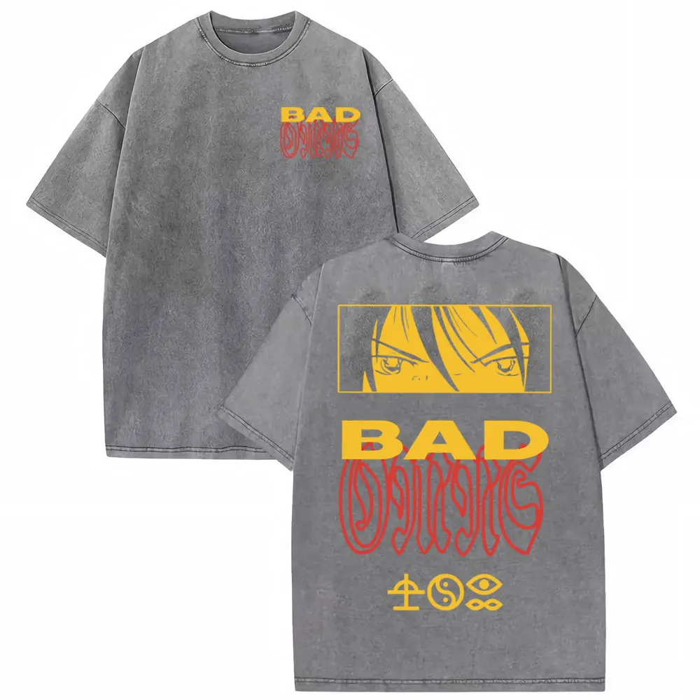 Bad Omens Do You Feel Love Tour 2026 Vintage Washed T Shirt Gothic Rock Band Concert Tshirts Men Women Fashion Oversized T-shirt