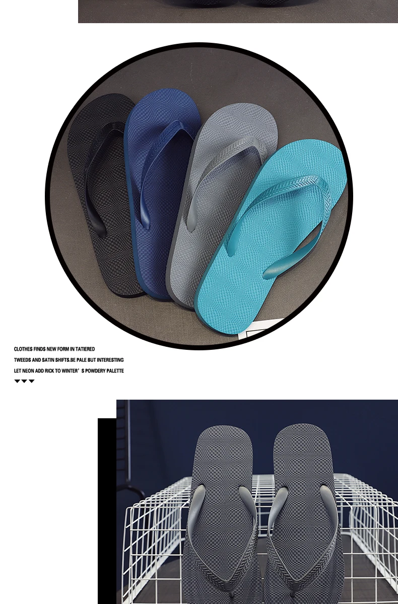 High Street Men's Flip Flops Slippers Anti-skid Outdoor Casual Beach Sandals Household Slipper Students Slides Pantuflas Hombre