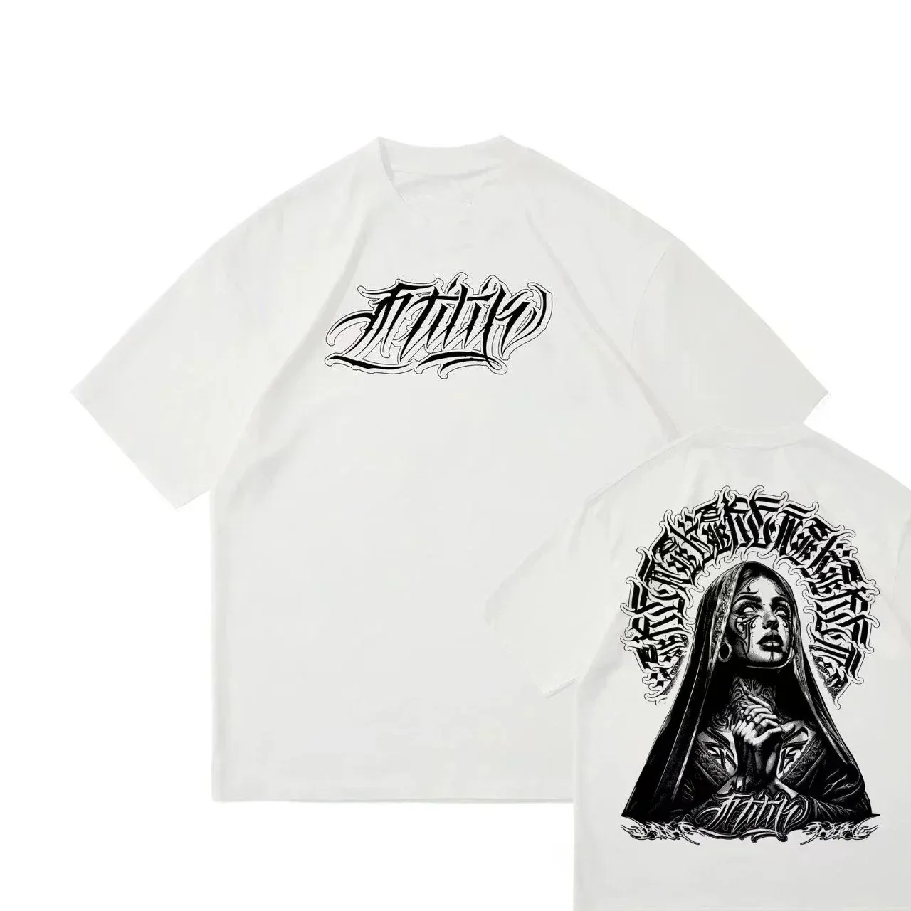 Sullen Pin Up Punk Street Life Gothic American Vintage Tattoo Art Mens Tee CREEP BADGE Men Summer Tee Short Sleeve Cotton Tee