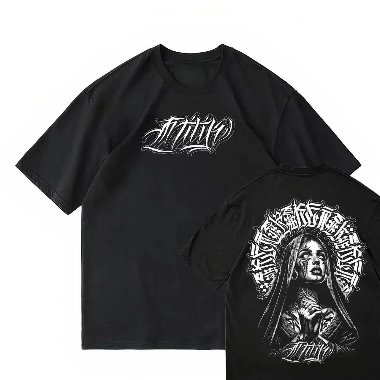 Sullen Pin Up Punk Street Life Gothic American Vintage Tattoo Art Mens Tee CREEP BADGE Men Summer Tee Short Sleeve Cotton Tee