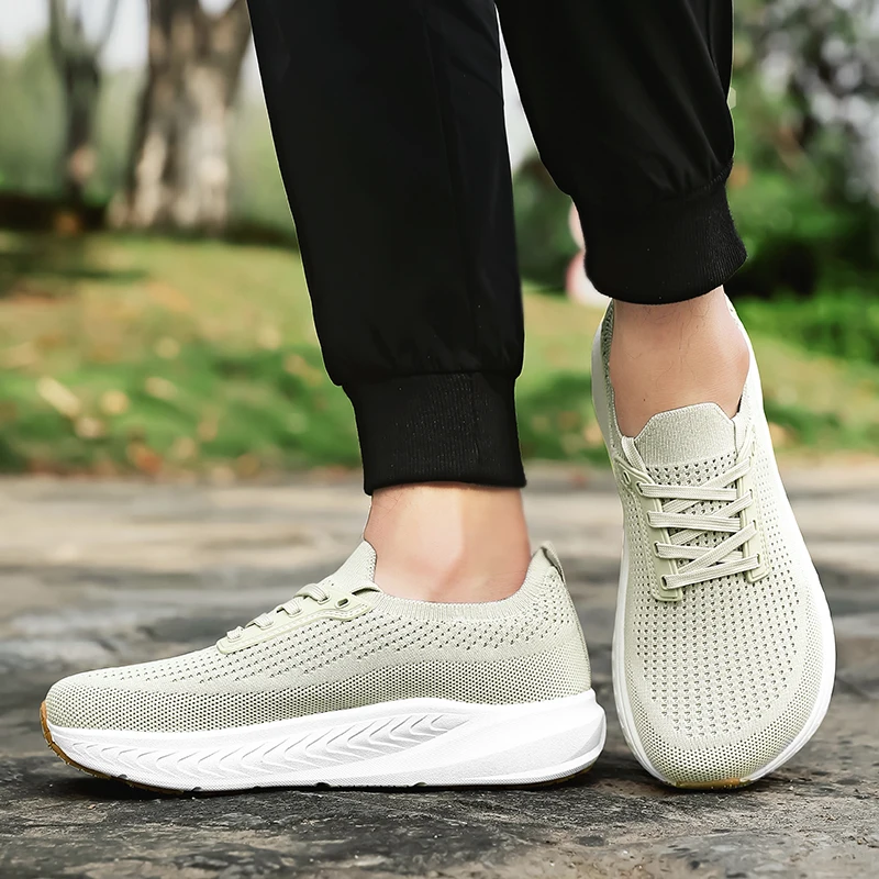 Outdoor Wide Toe Men Barefoot Shoes Fashion Casual Sneakers Lightweight Walking Running Shoes Minimalist Comfortable Sport Shoe