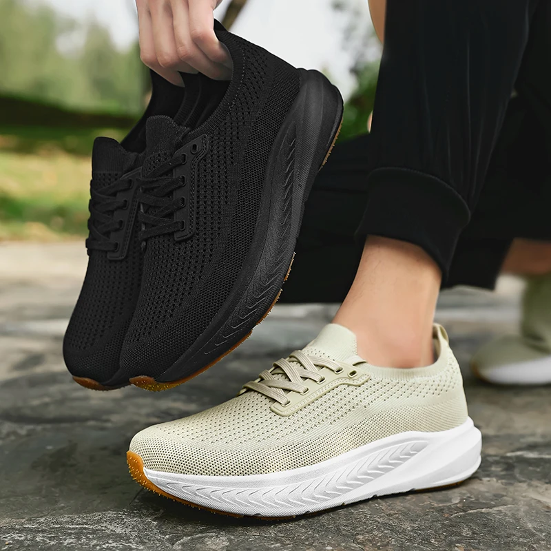 Outdoor Wide Toe Men Barefoot Shoes Fashion Casual Sneakers Lightweight Walking Running Shoes Minimalist Comfortable Sport Shoe