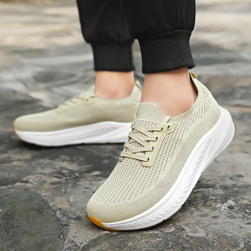 Outdoor Wide Toe Men Barefoot Shoes Fashion Casual Sneakers Lightweight Walking Running Shoes Minimalist Comfortable Sport Shoe