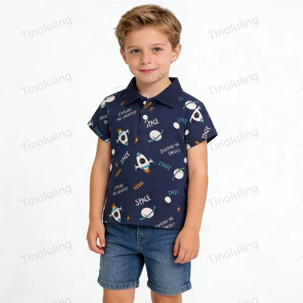 100% Cotton Boys Polo Shirts Kids Toddler Baby 1 to 2 3 4 5 6 7 Years Plain White Blue Children Polos T Shirt Designer Clothes