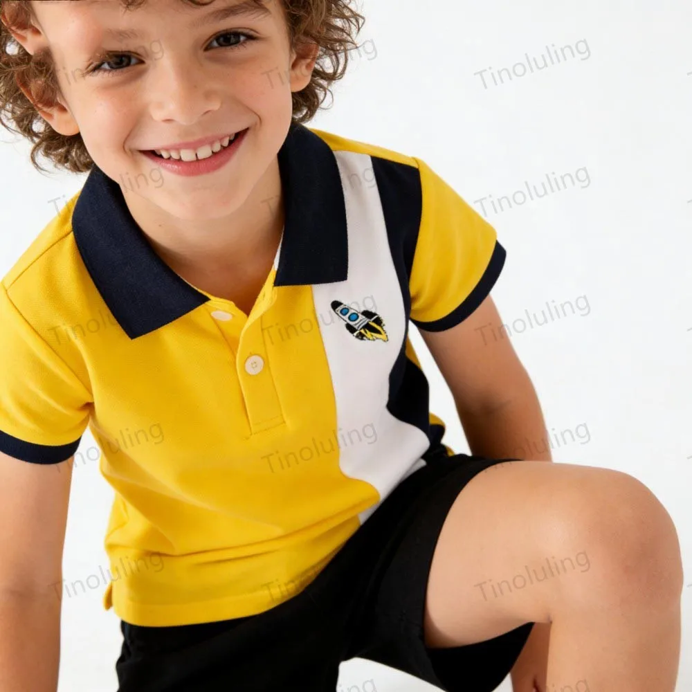 100% Cotton Boys Polo Shirts Kids Toddler Baby 1 to 2 3 4 5 6 7 Years Plain White Blue Children Polos T Shirt Designer Clothes