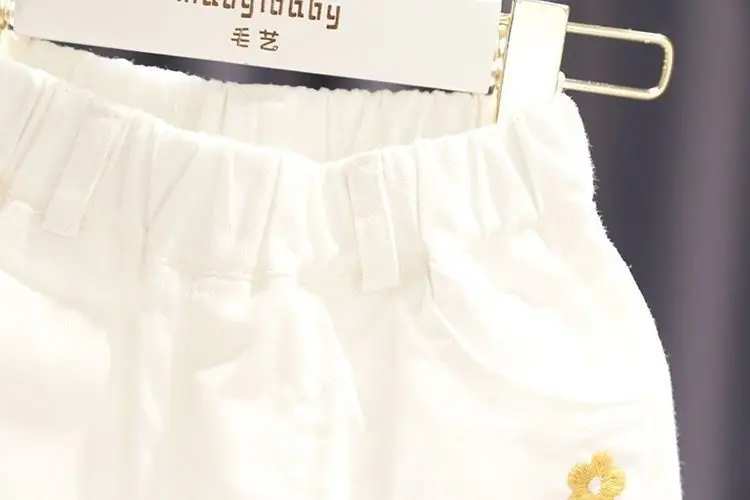 2026 New Summer Girls Denim Shorts Korean Style Trendy Casual Hot Pants For Toddler Baby Girls Fashion Streetwear