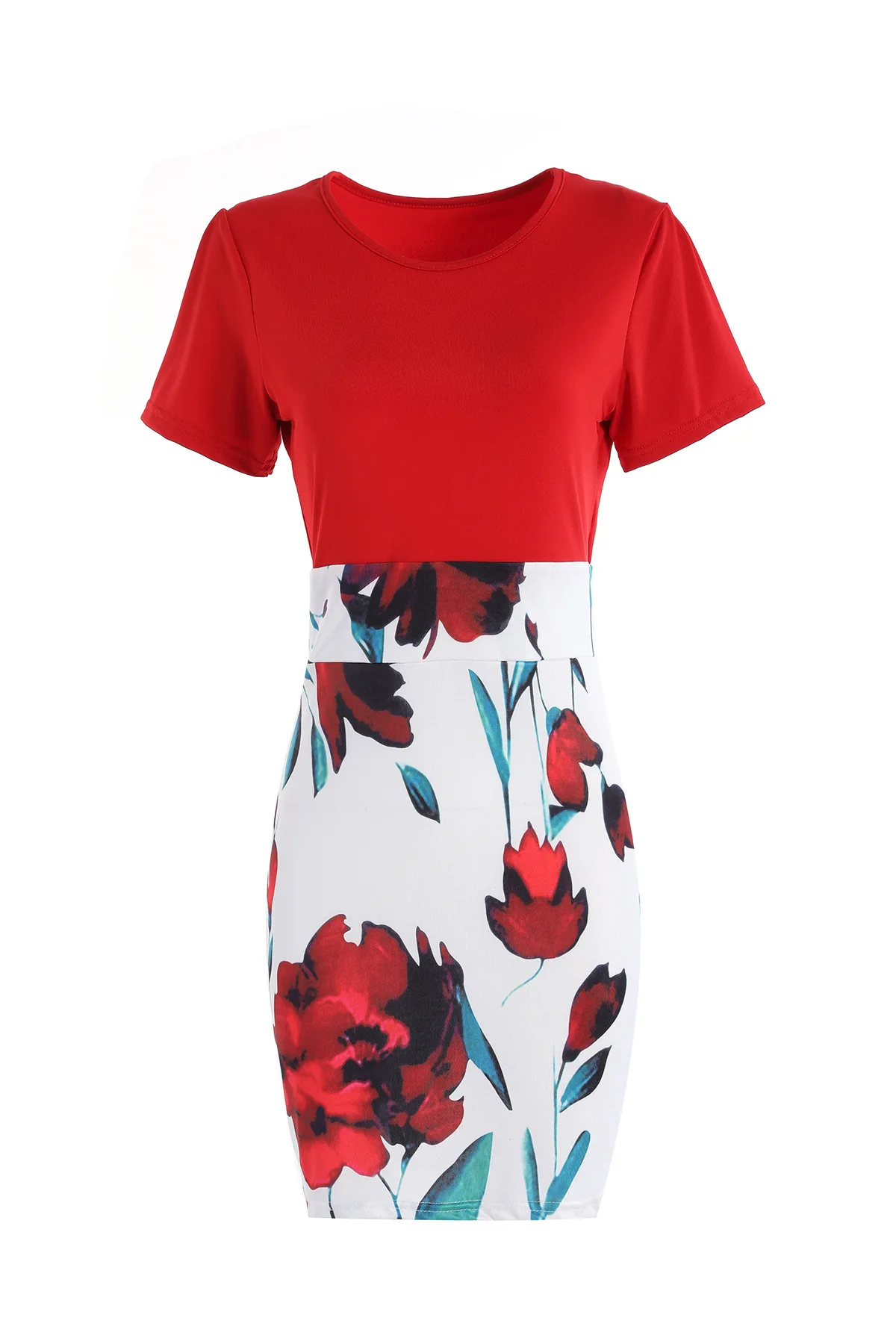 Plus Size Women's Summer Elegant Fashion Short Sleeve Dress Bodycon Office Lady New Arrival Trendy Comfortable