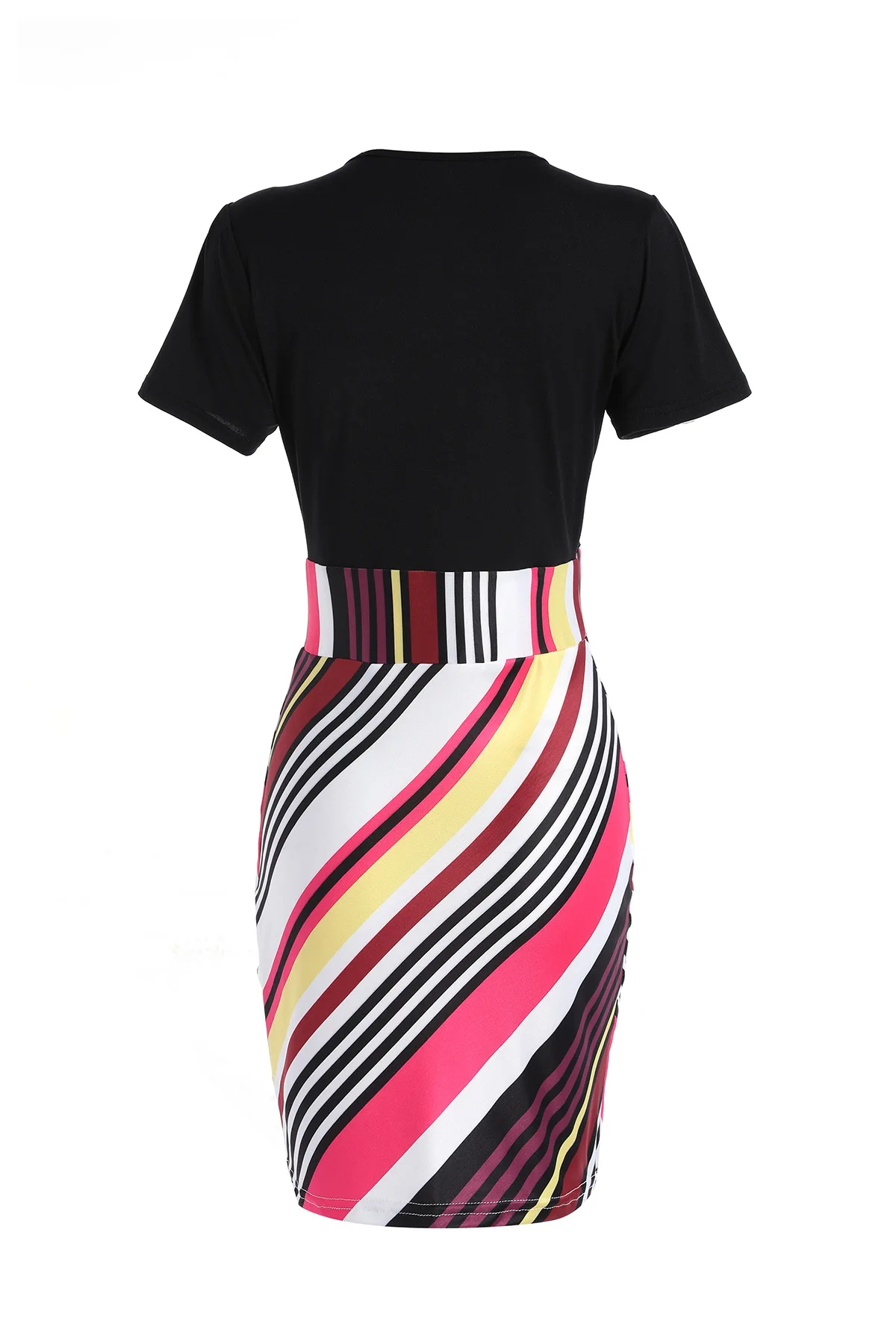 Plus Size Women's Summer Elegant Fashion Short Sleeve Dress Bodycon Office Lady New Arrival Trendy Comfortable