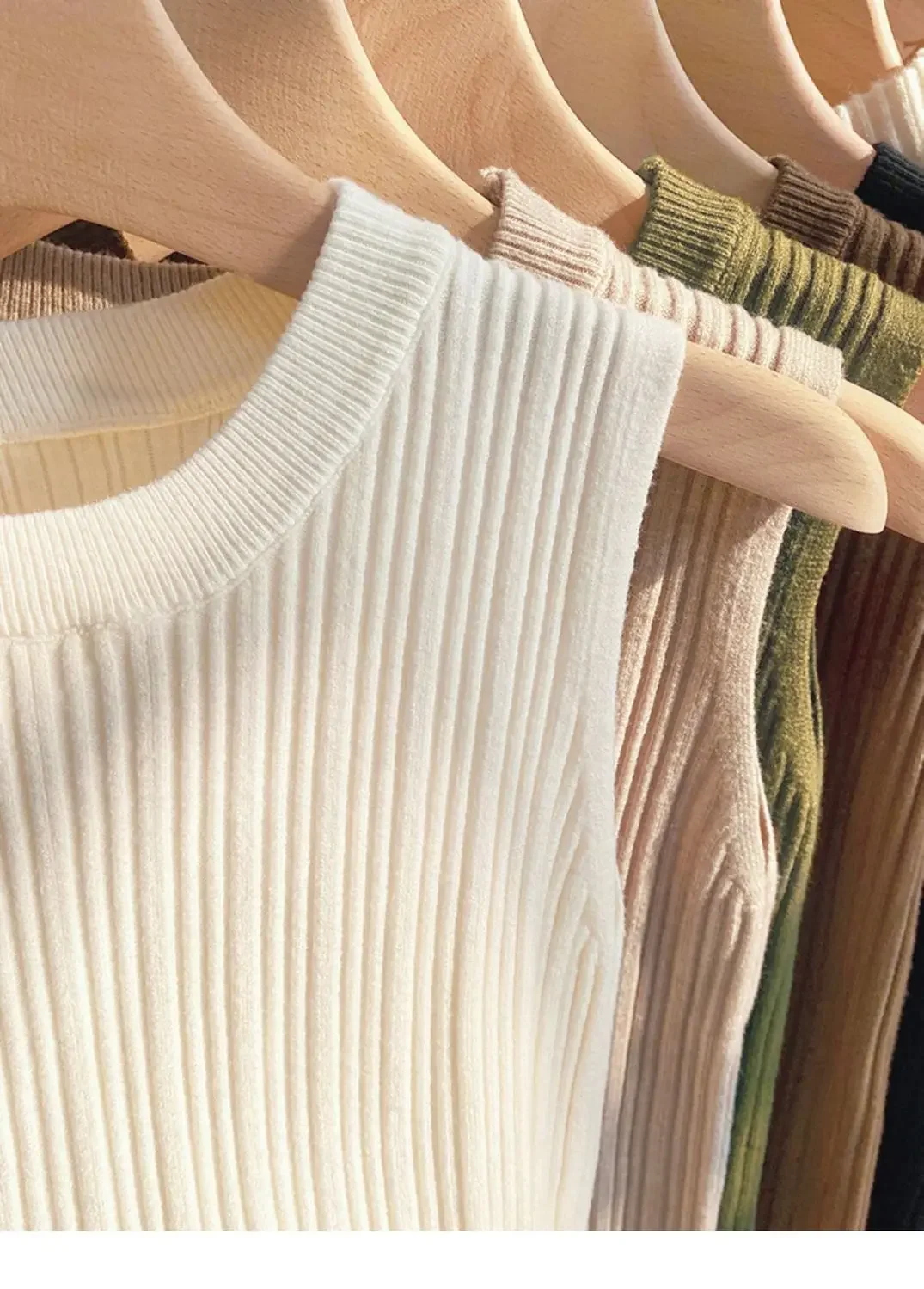 2026 Women Top Korea Knitted Vests O-neck Solid Tank Blusas Y2K Summer Fashion Female Sleeveless Casual Thin Tops