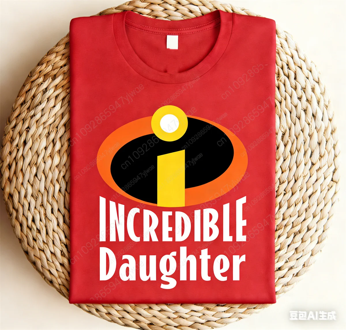 Incredibles Family Logo Graphic Print Shirt Pixar Movie Fan Tee Family Member T-shirt Party Tee Adults Kid Cotton T-shirt Top