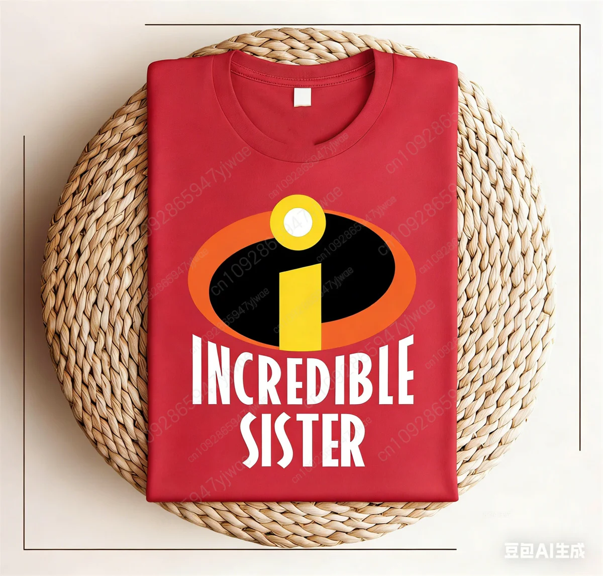 Incredibles Family Logo Graphic Print Shirt Pixar Movie Fan Tee Family Member T-shirt Party Tee Adults Kid Cotton T-shirt Top